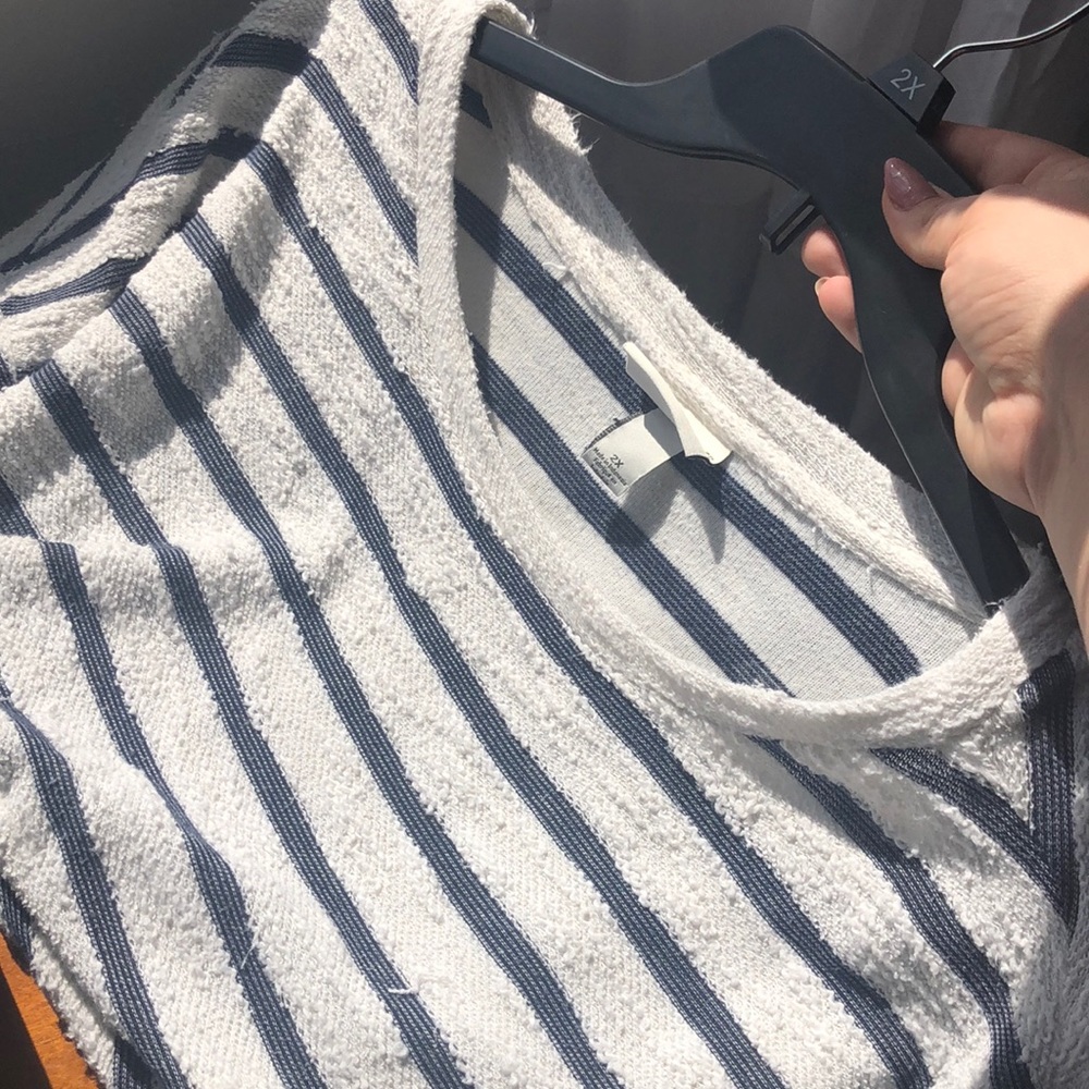Nautical Boat Neck Sweatshirt